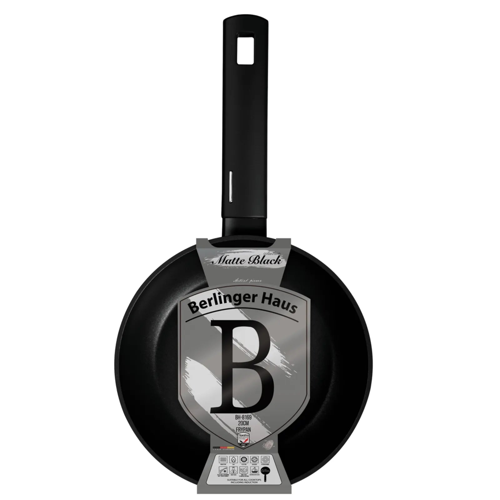Berlinger Haus indukciós serpenyő 20 cm – Matte Black Collection