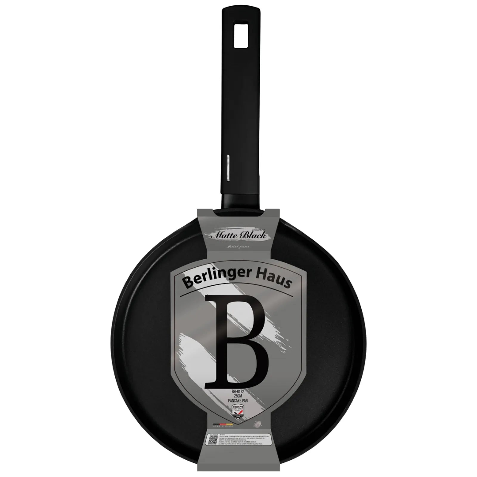 Berlinger Haus indukciós tapadásmentes palacsintasütő 25 cm – Matte Black Collection