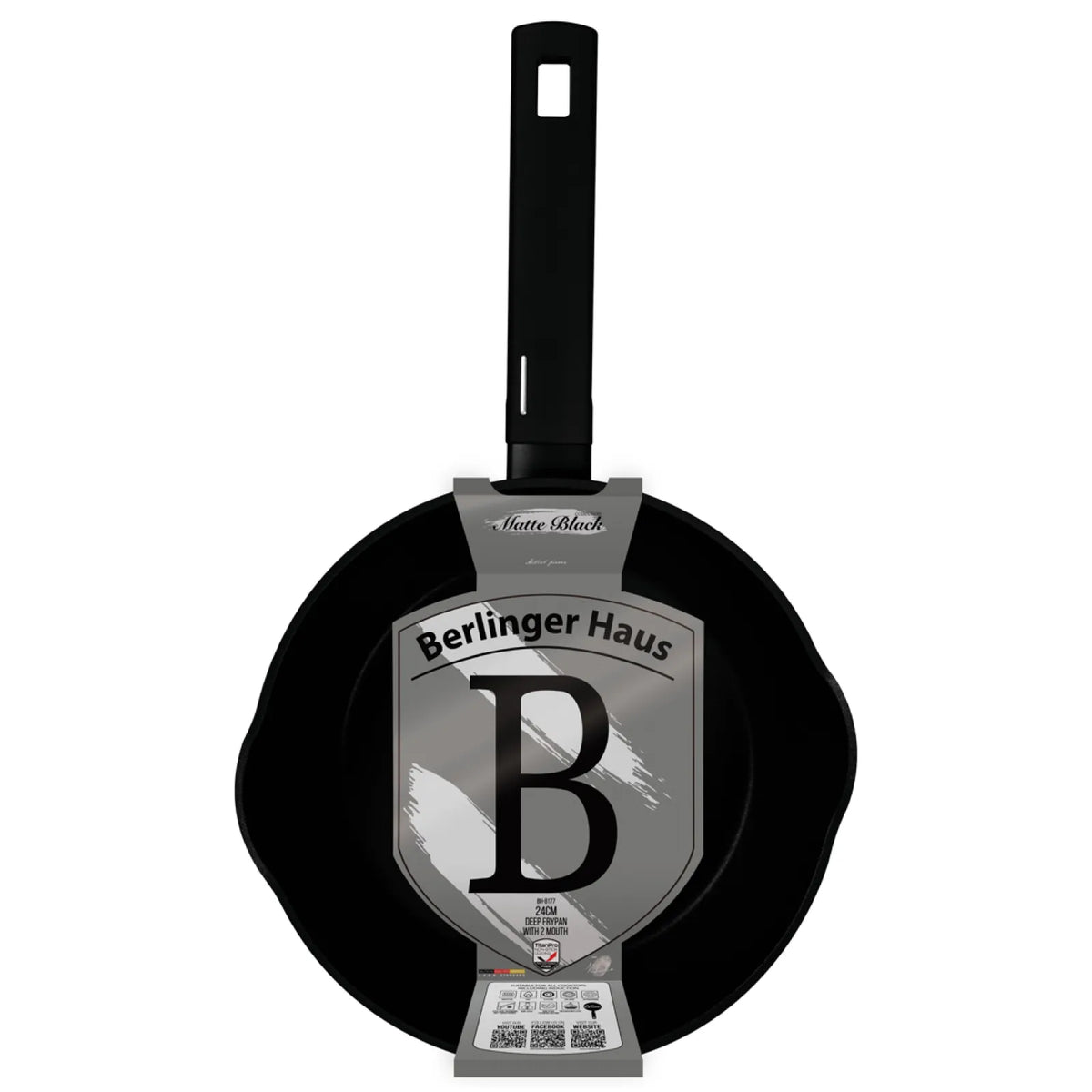 Berlinger Haus Mély serpenyő dupla kiöntő csőrrel (24 cm) – 3. kép
