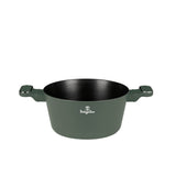 Berlinger Haus matt zöld tapadásmentes indukciós Alacsony lábas fedővel 24 cm