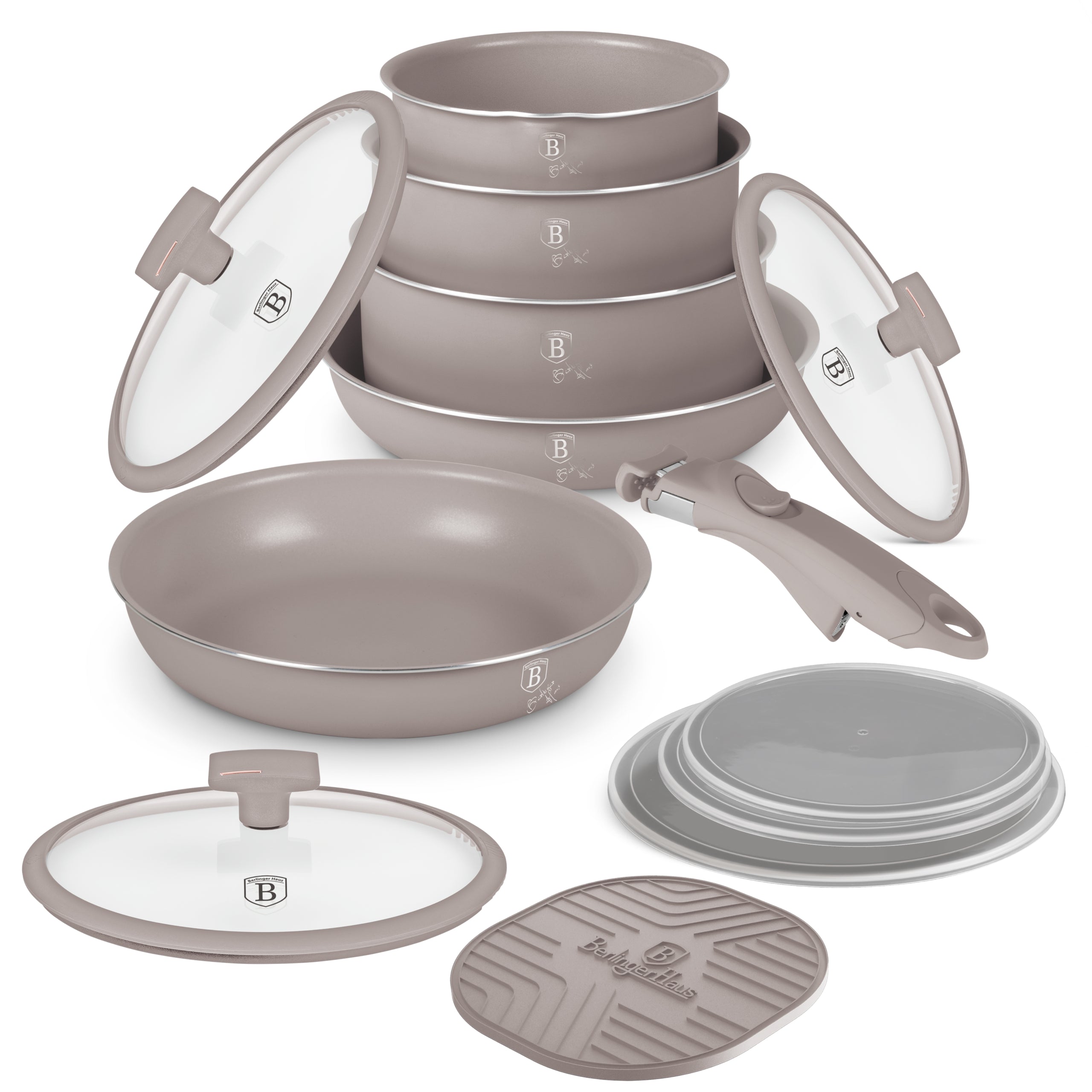 13 részes indukciós edénykészlet Berlinger Haus Taupe Collection