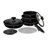 Berlinger Haus 10 részes indukciós edénykészlet levehető nyéllel – Matte Black Collection