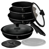 Berlinger Haus 10 részes indukciós edénykészlet levehető nyéllel – Black Rose