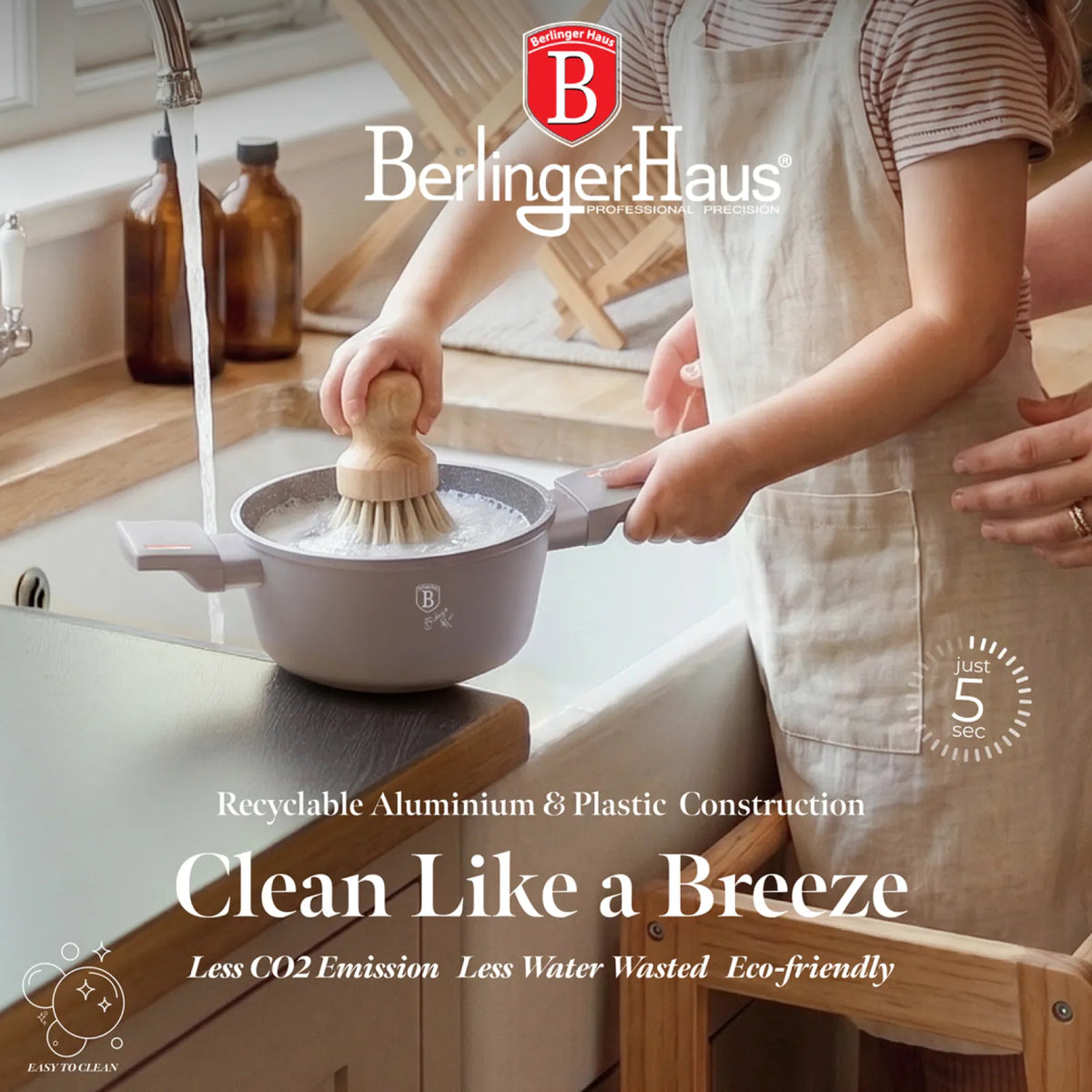 Berlinger Haus Mini lábas fedővel gyerekeknek (0.7 L) – 6. kép
