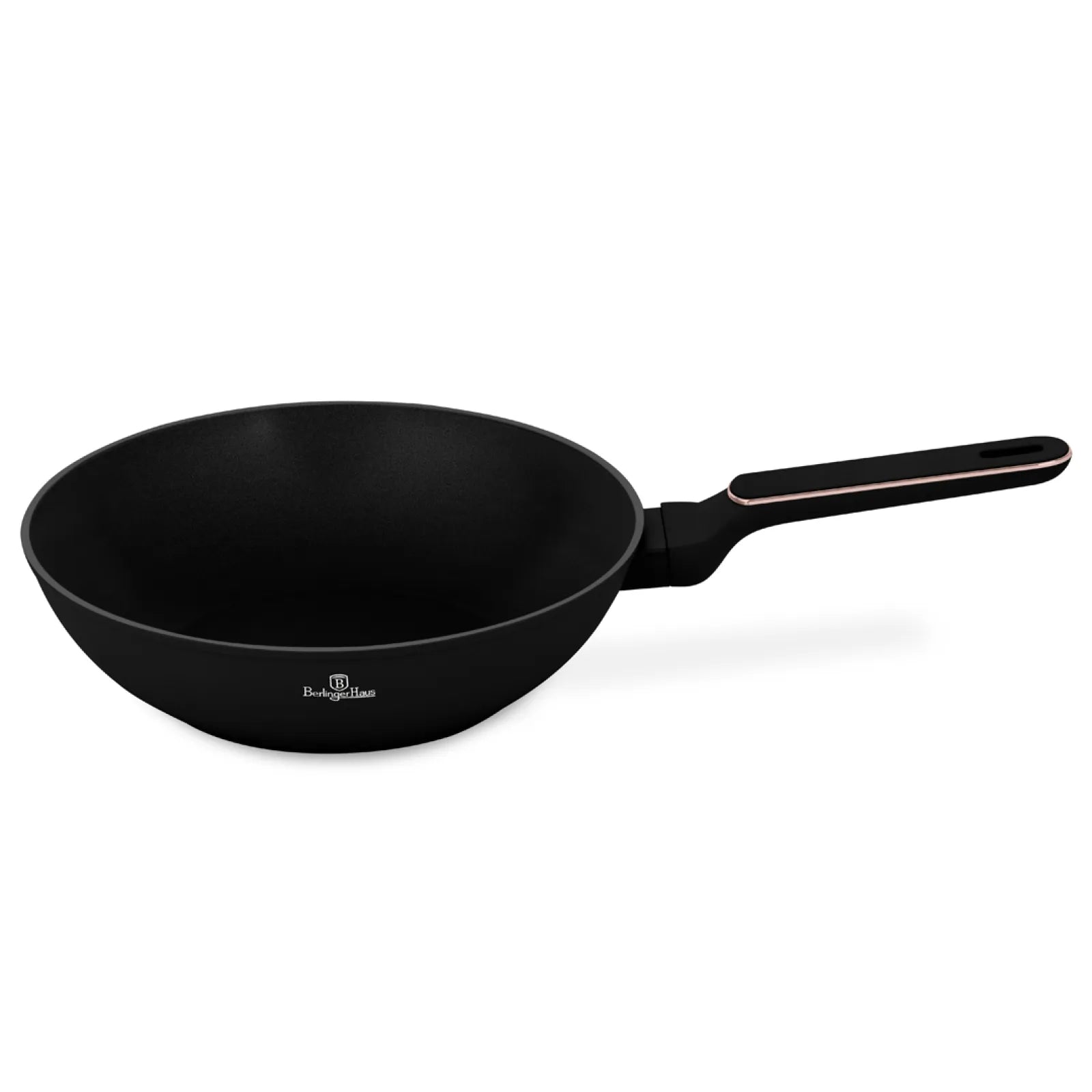 Berlinger Haus indukciós wok serpenyő 28 cm, 3,5 l – Black Rose Collection