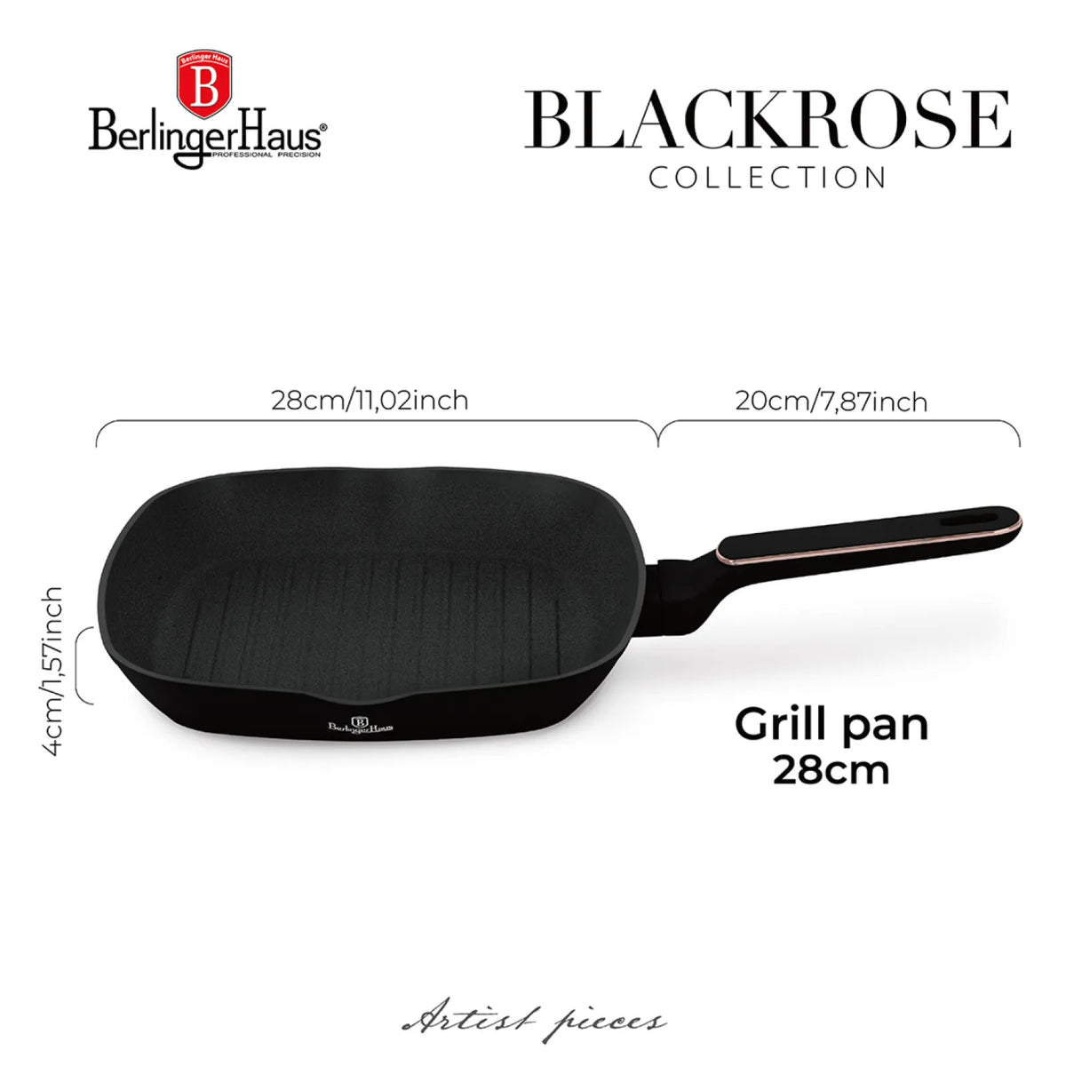 Berlinger Haus Grill serpenyő (28 cm) – 9. kép