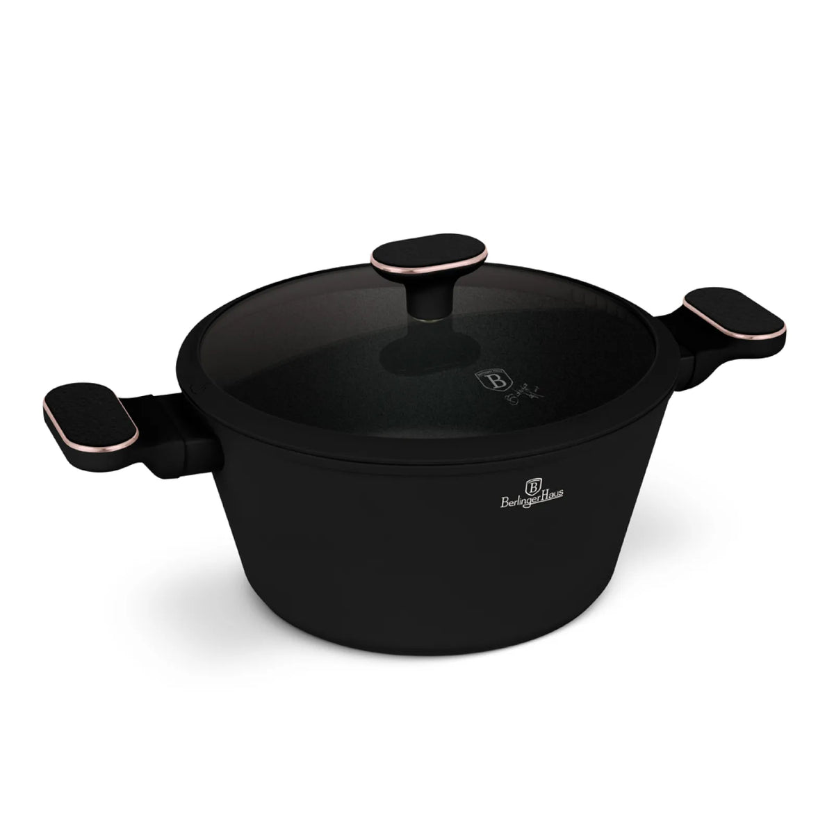 Berlinger Haus Lábas fedővel (4.3 L) – indukciós – Black Rose Collection