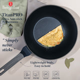 BerlingerHaus tapadásmentes indukciós wok serpenyő 28 cm matt kék