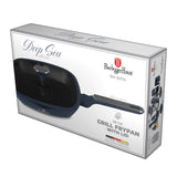 BerlingerHaus tapadásmentes indukciós grill serpenyő fedővel 28 cm Deep Sea