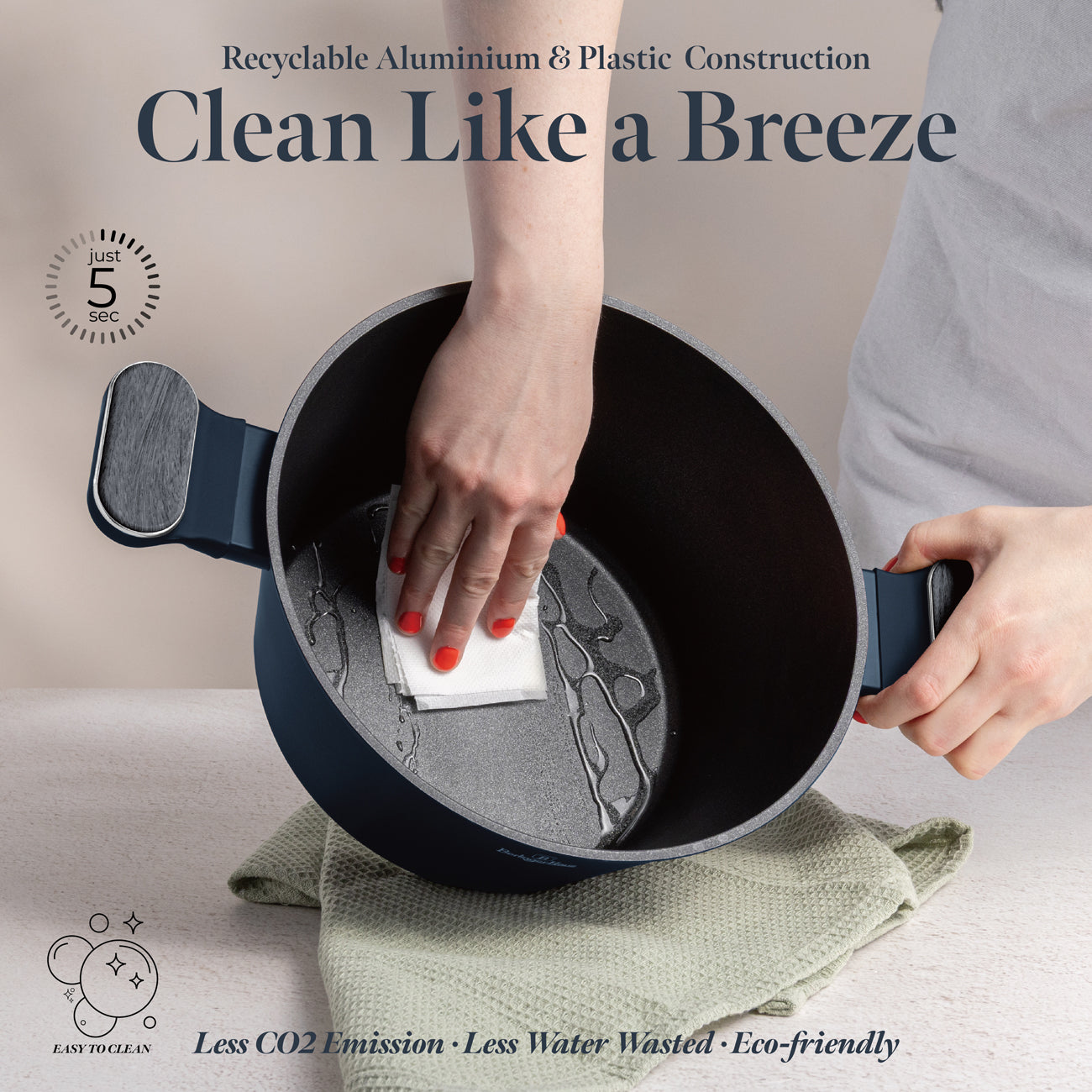 Berlinger Haus 15 részes indukciós prémium edénykészlet matt kék