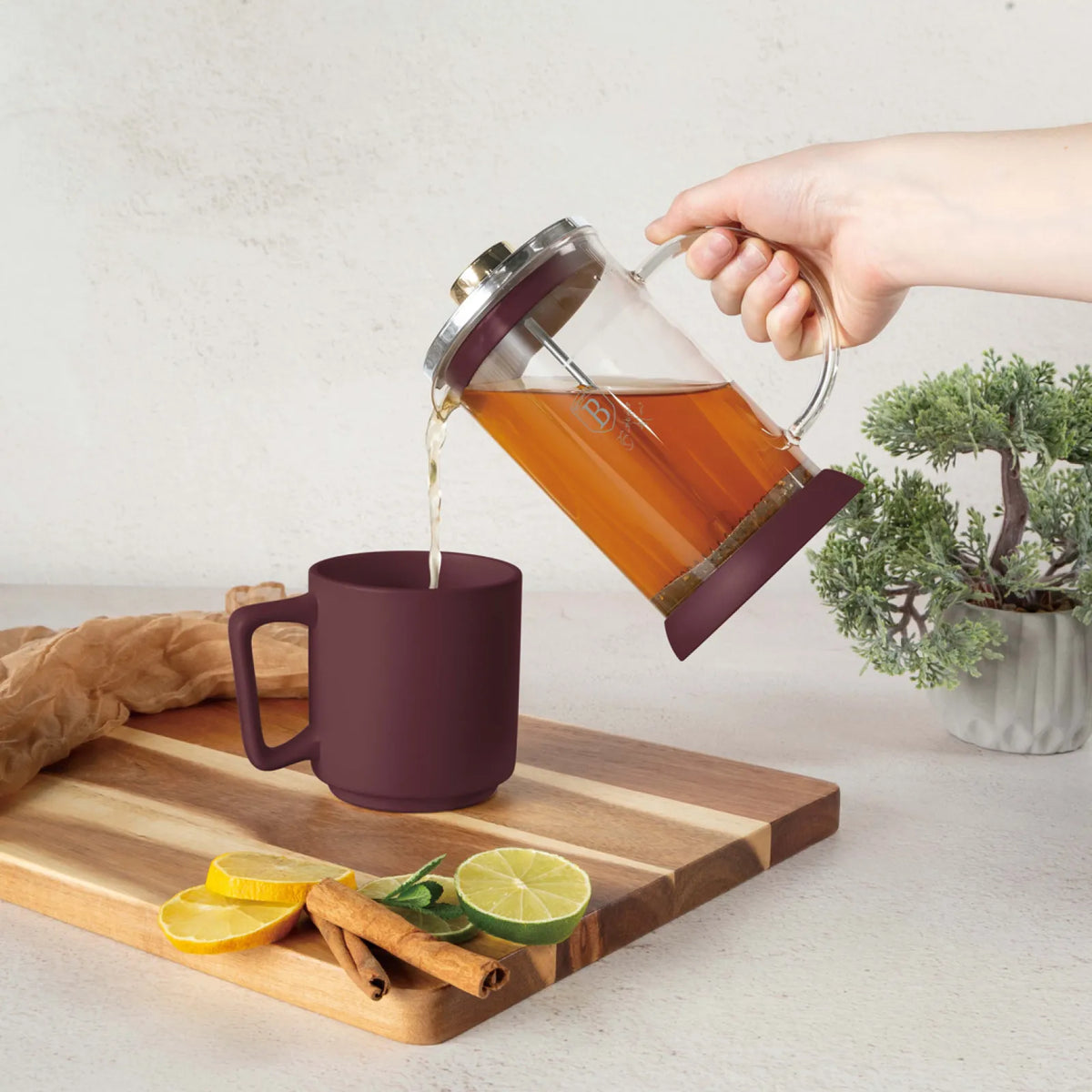 Berlinger Haus Dugattyús kávé és teafőző (0.6 L) – 5. kép