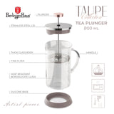 Dugattyús kávé és teafőző 800 ml szürke Berlinger Haus