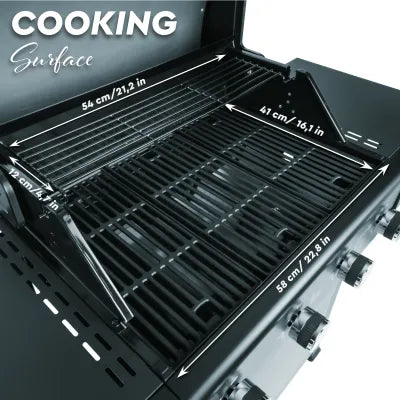 Berlinger Haus Kültéri gáz grill sütő, 4 állásos – 26. kép