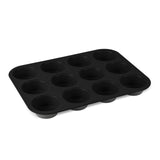 12 részes muffin sütőforma tapadásmentes Antracit Collection Berlinger Haus