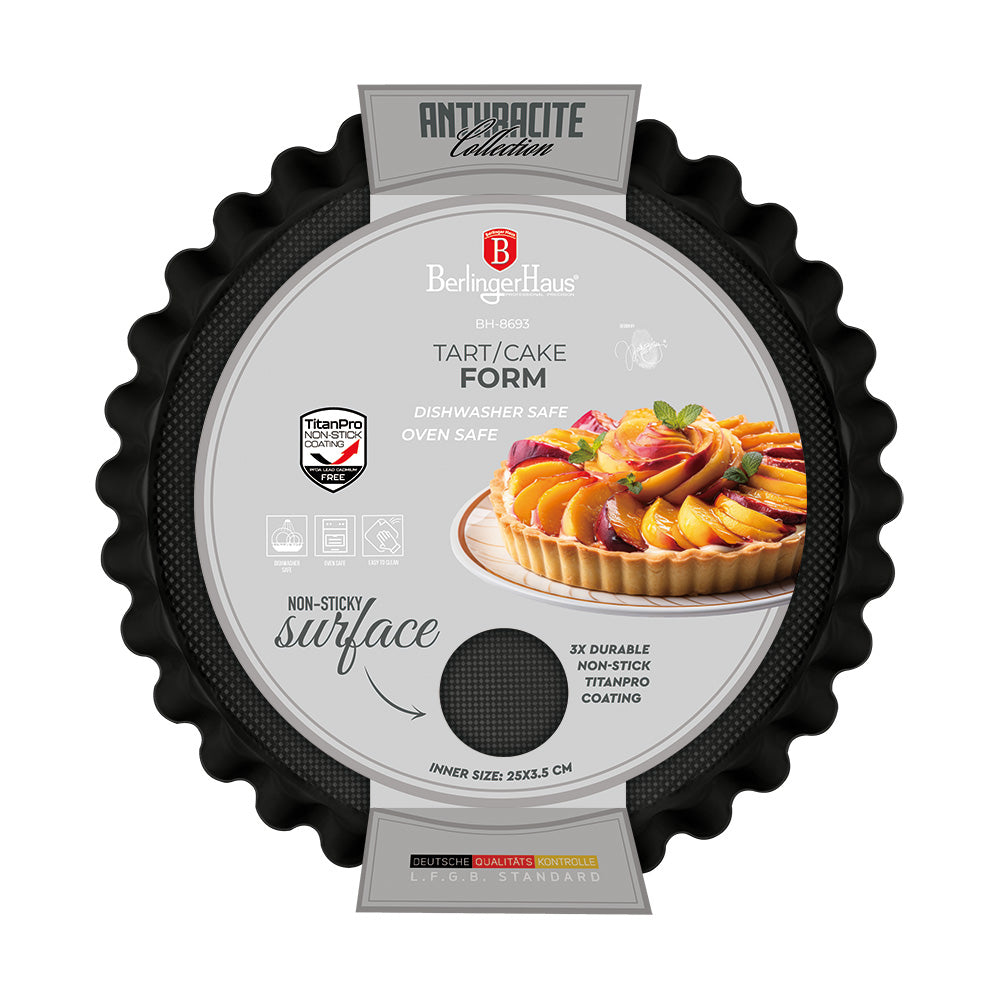 Piteforma 28 cm tapadásmentes Antracit Collection Berlinger Haus