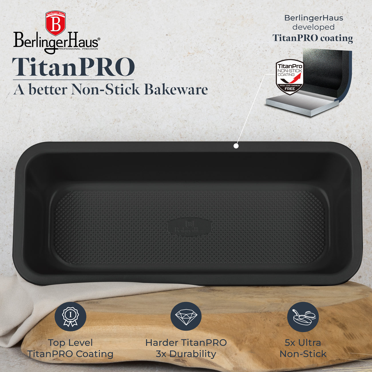BerlingerHaus tapadásmentes Kenyérsütő forma 32 cm matt kék