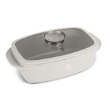 Berlinger Haus Pecsenyesütő fedővel és aroma gombbal matt krém Sahara Collection