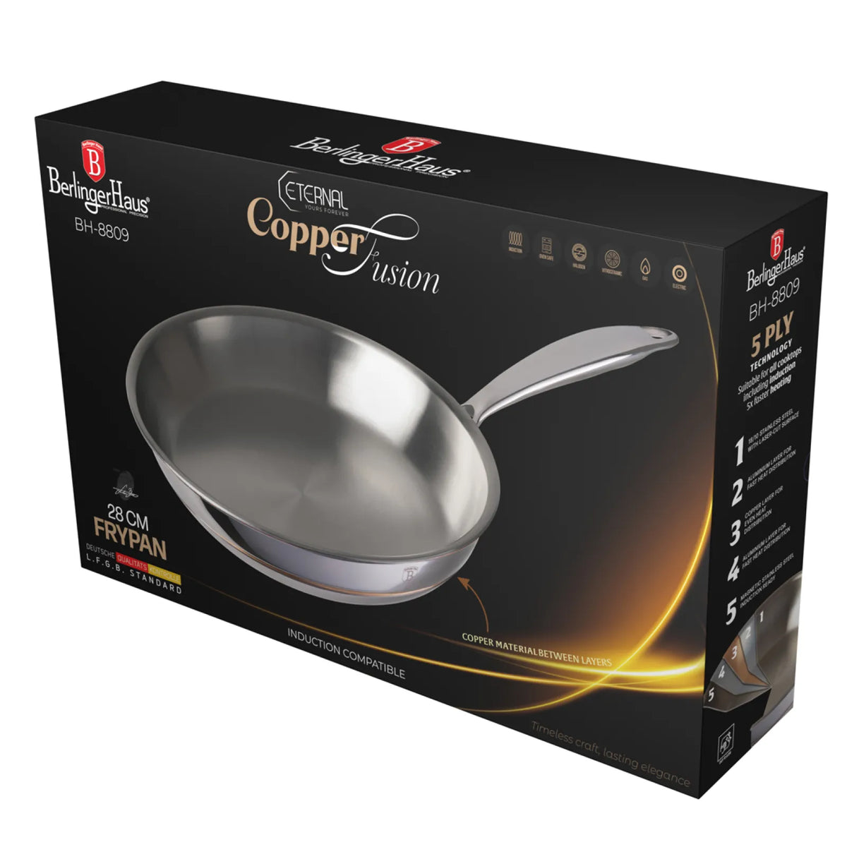 Berlinger Haus Professzionális Serpenyő (28 cm) – 2. kép