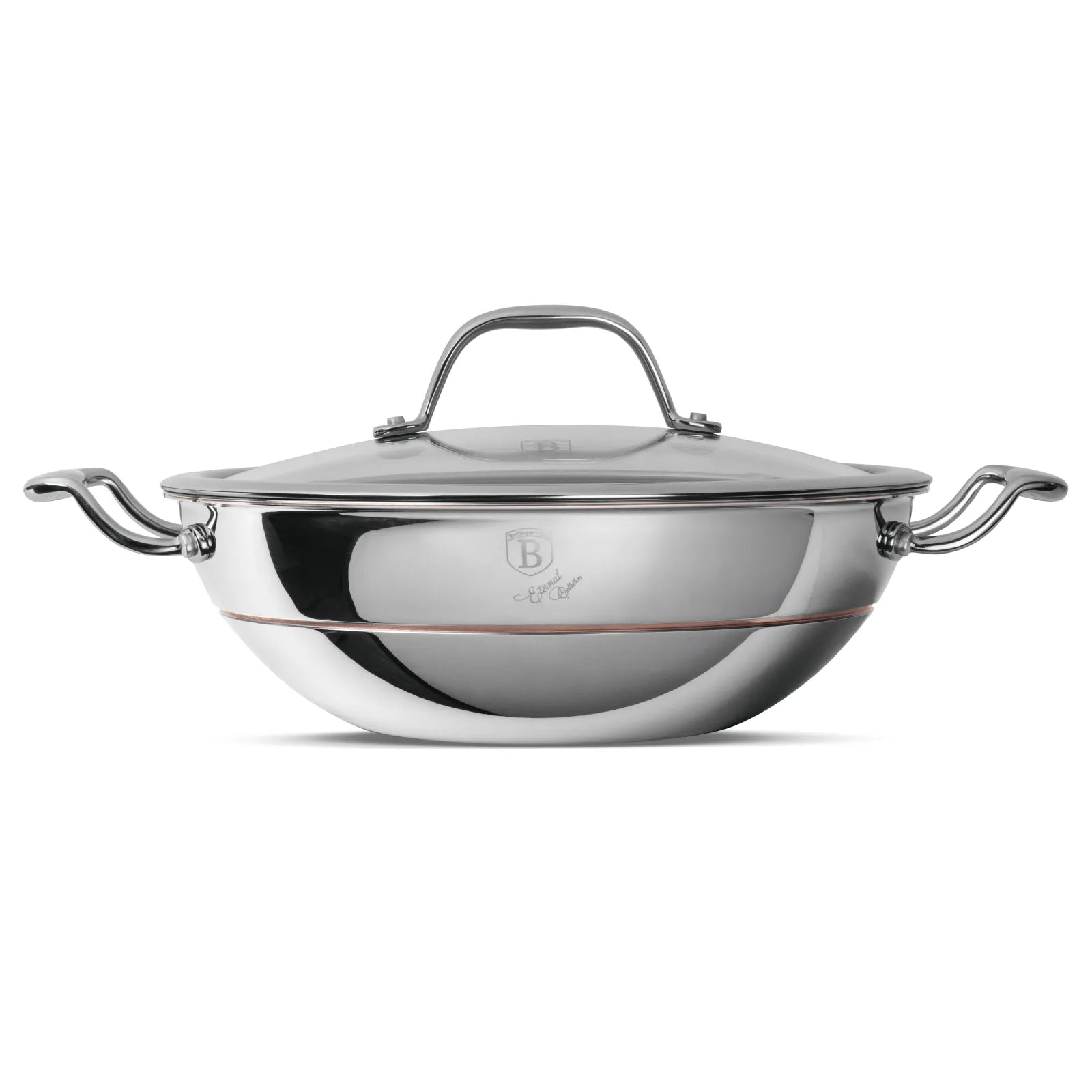 Berlinger Haus professzionális indukciós wok fedővel 24 cm – Copper Touch Collection