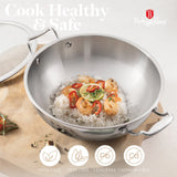 Berlinger Haus professzionális indukciós wok fedővel 28 cm – Copper Touch Collection