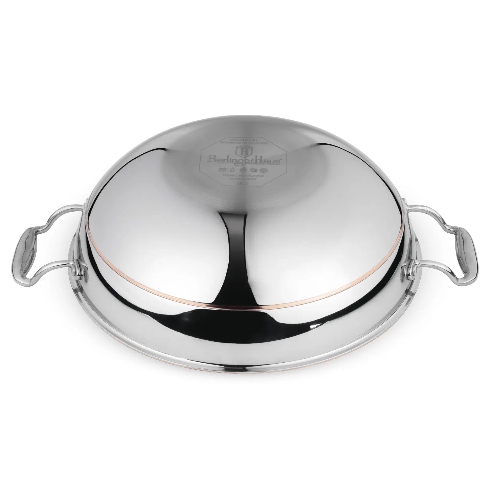 Berlinger Haus professzionális indukciós wok fedővel 28 cm – Copper Touch Collection