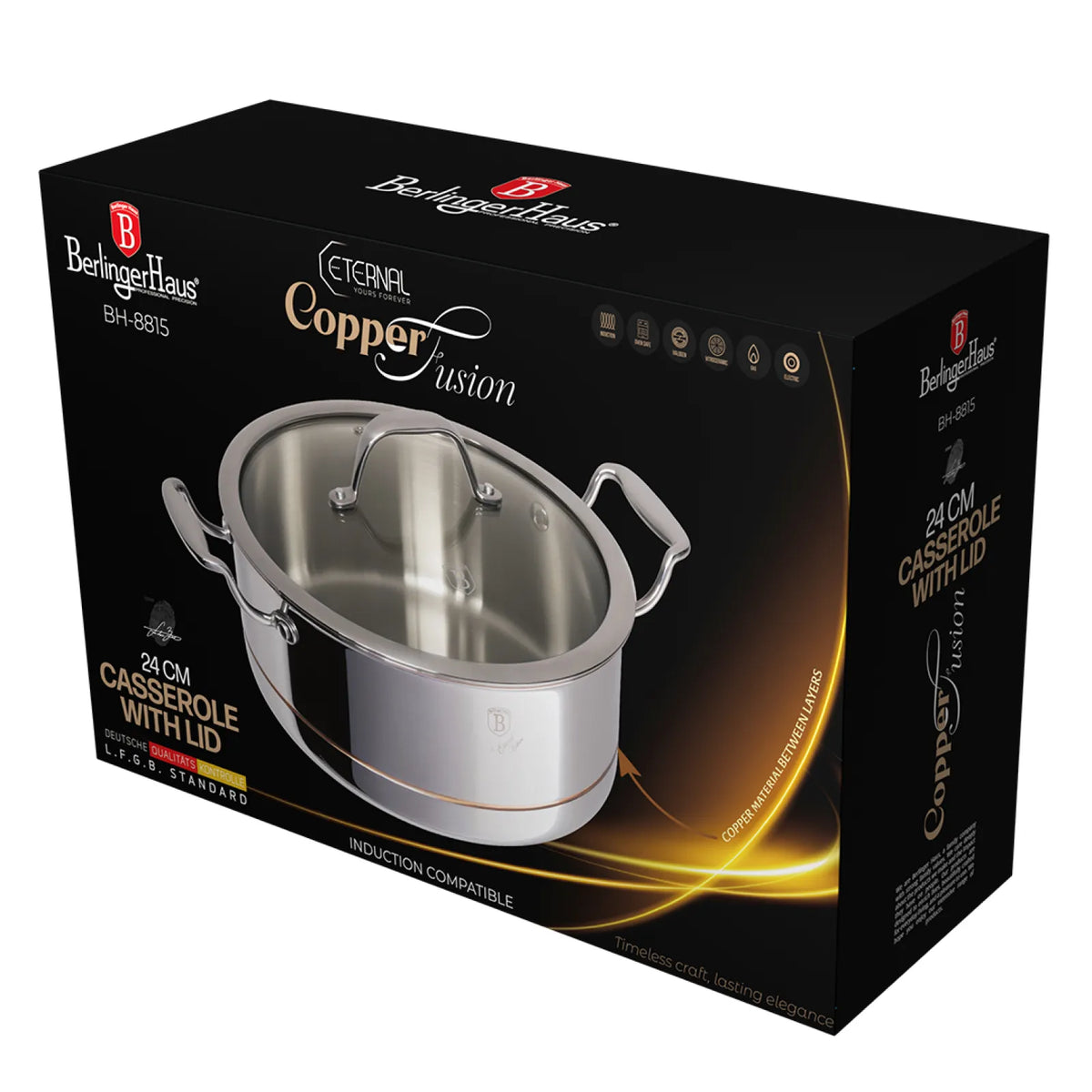 Berlinger Haus Professzionális Lábas fedővel (4.3 L) – 3. kép