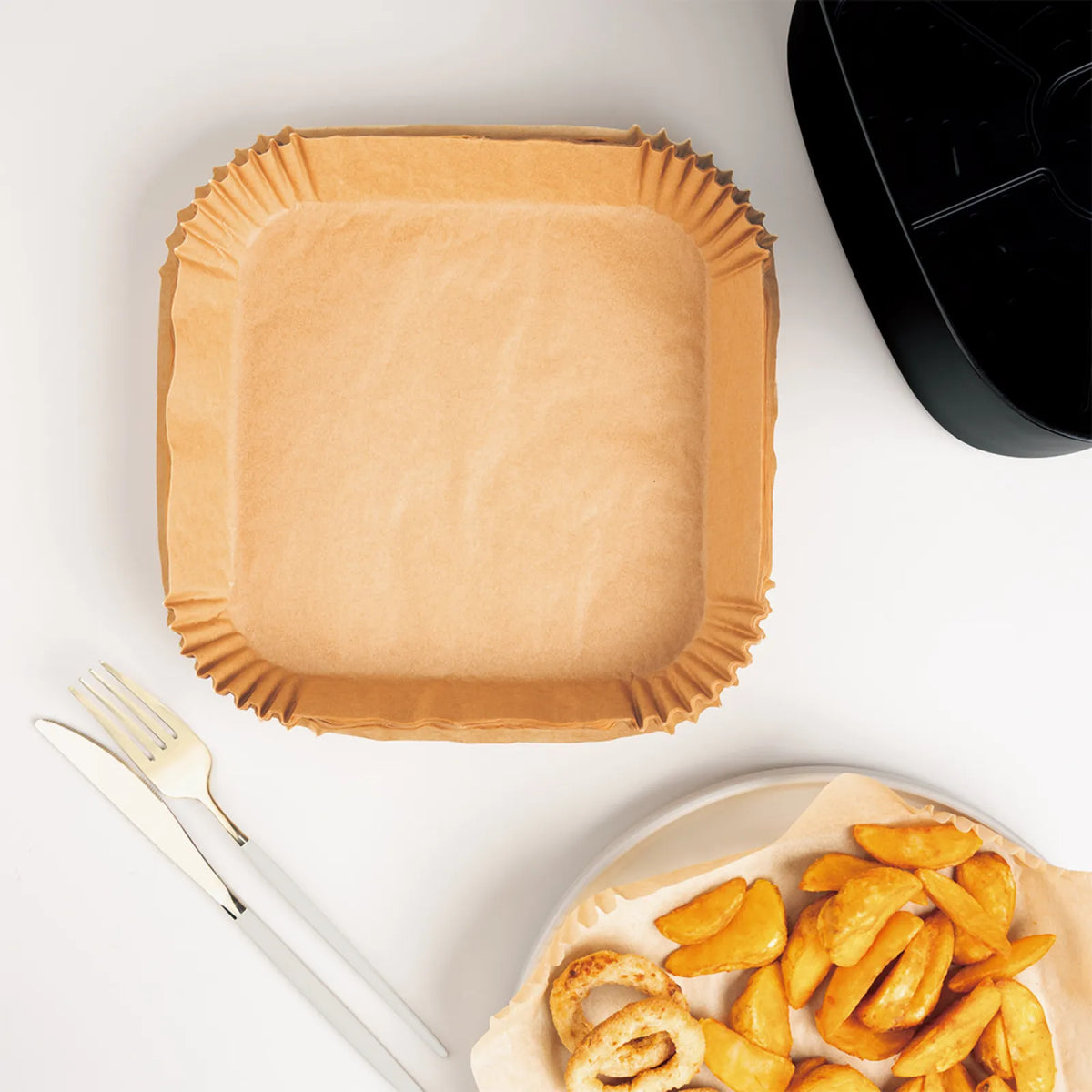 Berlinger Haus Eldobható sütőpapír AirFryer-hez 50db (24 cm) – 6. kép