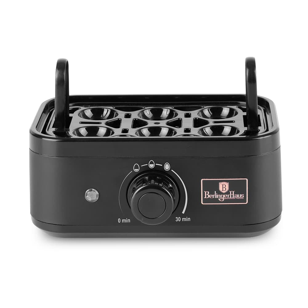 Berlinger Haus 6 részes elektromos tojásfőző 400 W Black Rose Collection