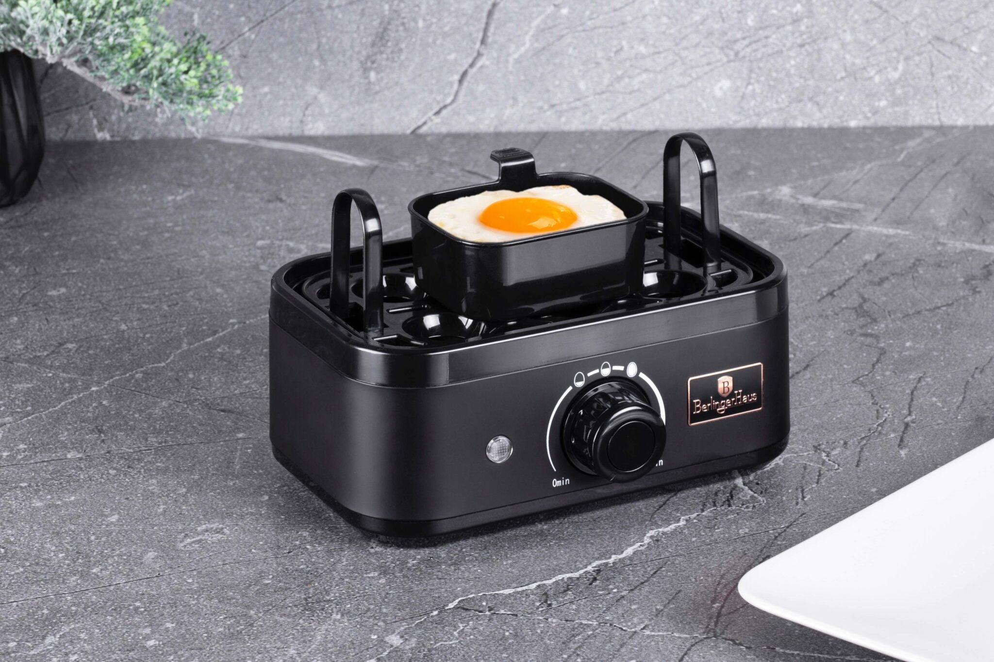 Berlinger Haus 6 részes elektromos tojásfőző 400 W Black Rose Collection