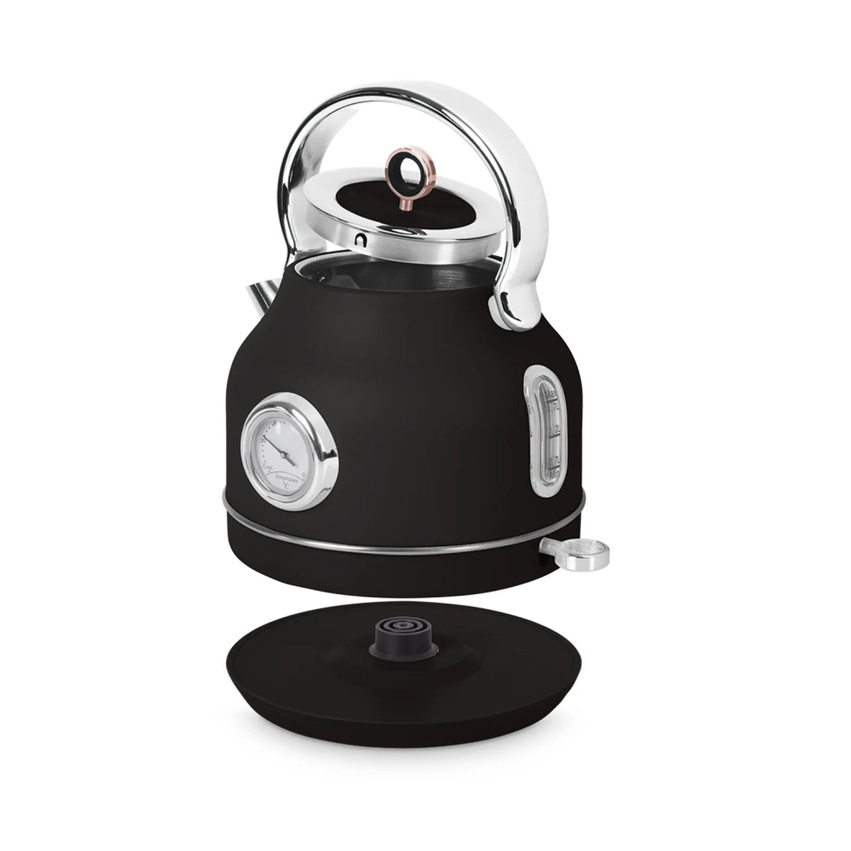 Berlinger Haus Elektromos vízforraló hőfok kijelzővel (2200 W) – Black Rose Collection