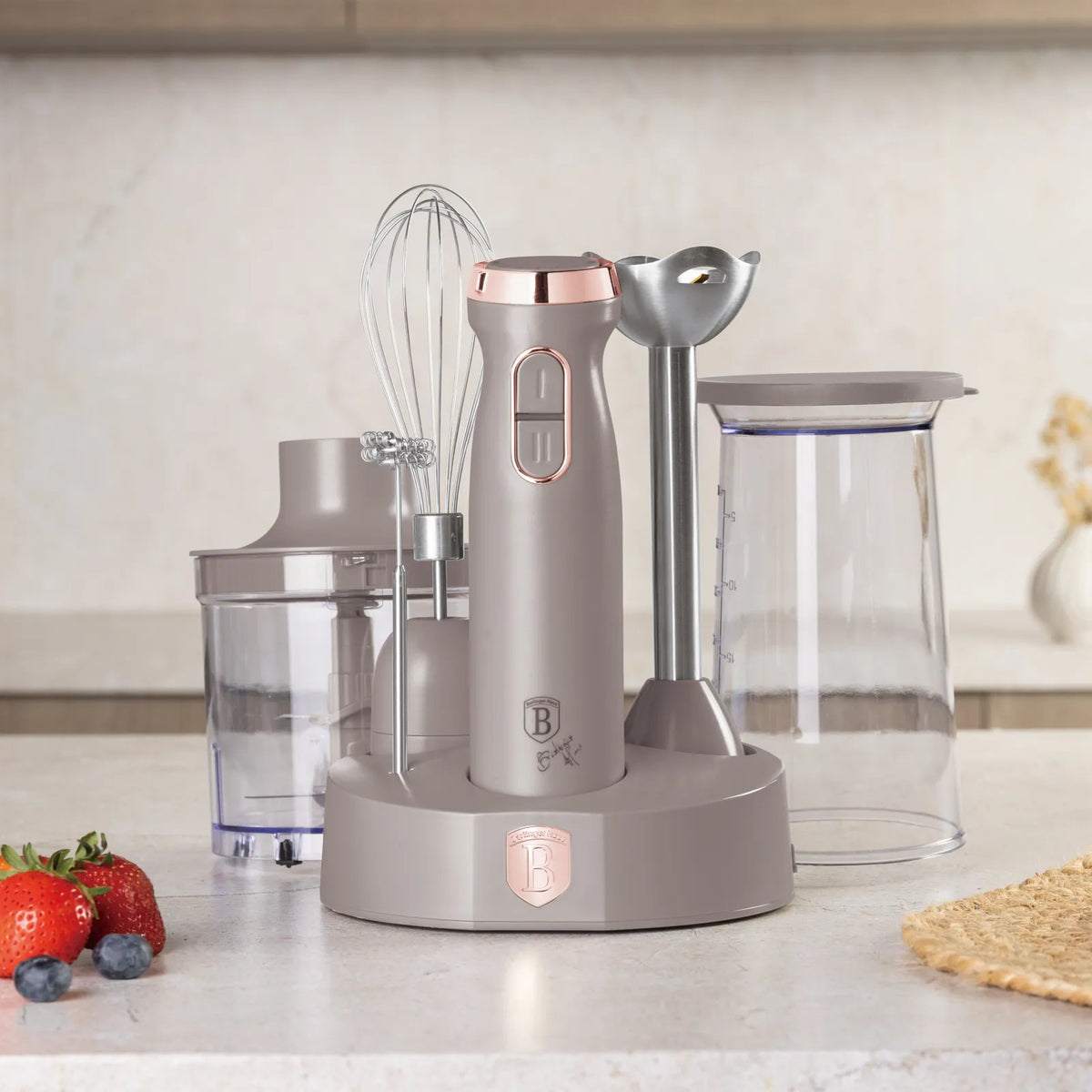 Berlinger Haus 6 részes botmixer szett (800 W) – Taupe Collection