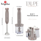 Berlinger Haus 6 részes botmixer szett (800 W) – Taupe Collection