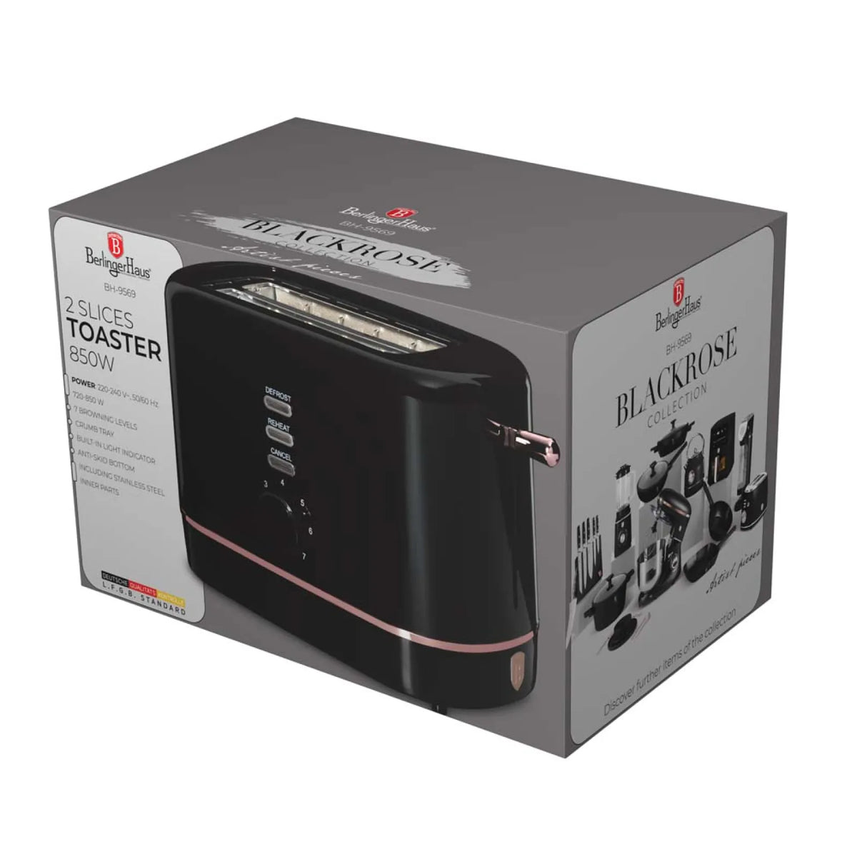 Berlinger Haus Kenyérpirító (700 W) – Outlet Collection