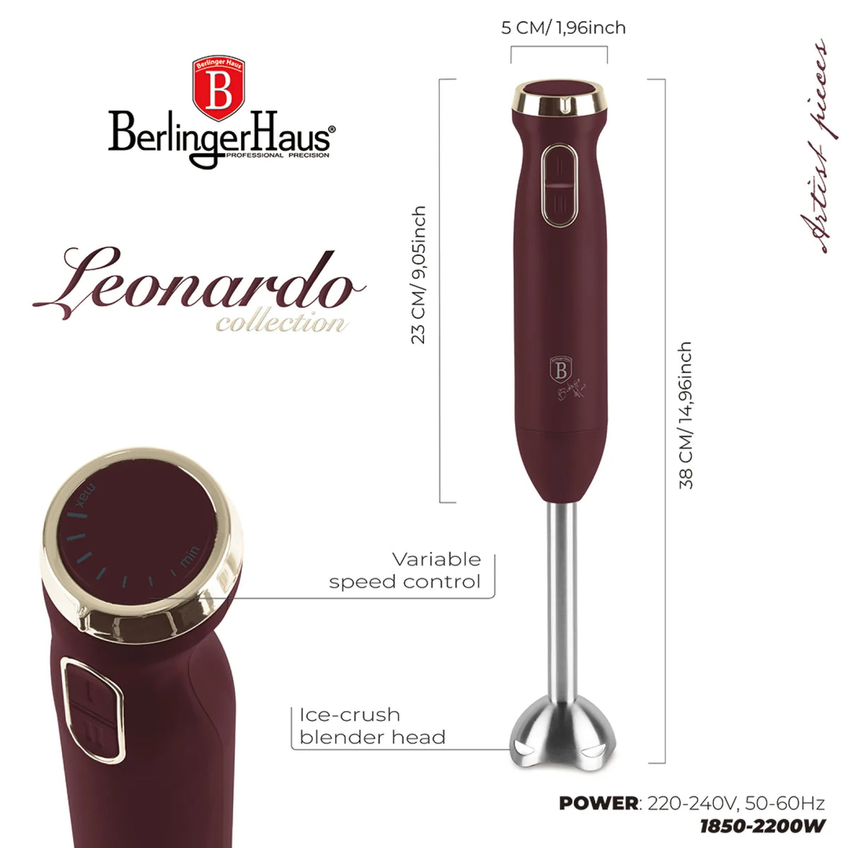 Berlinger Haus Botmixer (800 W) – 7. kép