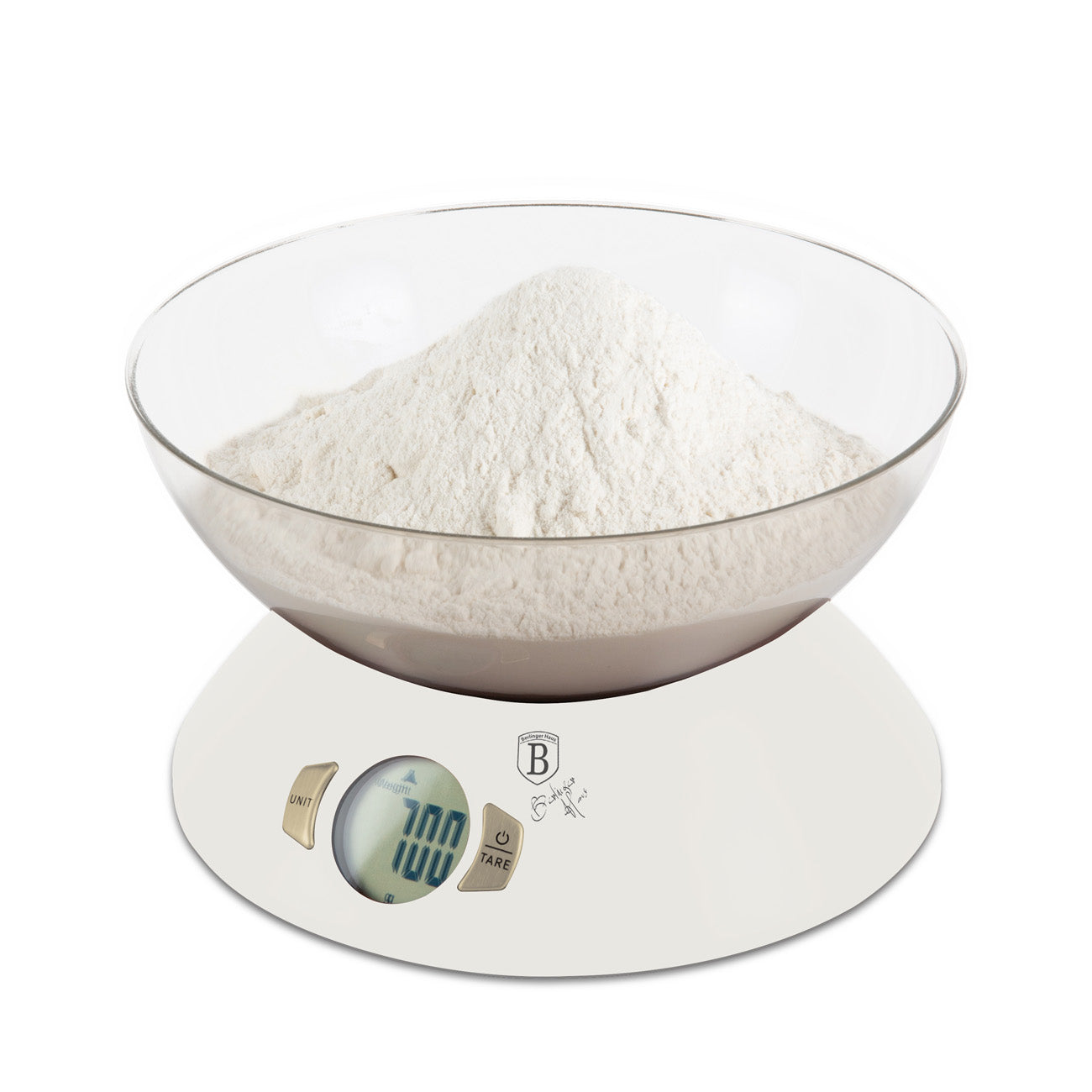 Digitális konyhai mérleg tállal 5 kg matt krém Sahara Collection