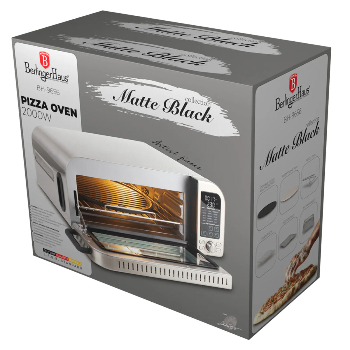 Berlinger Haus Elektromos pizzasütő (2000 W) – 2. kép
