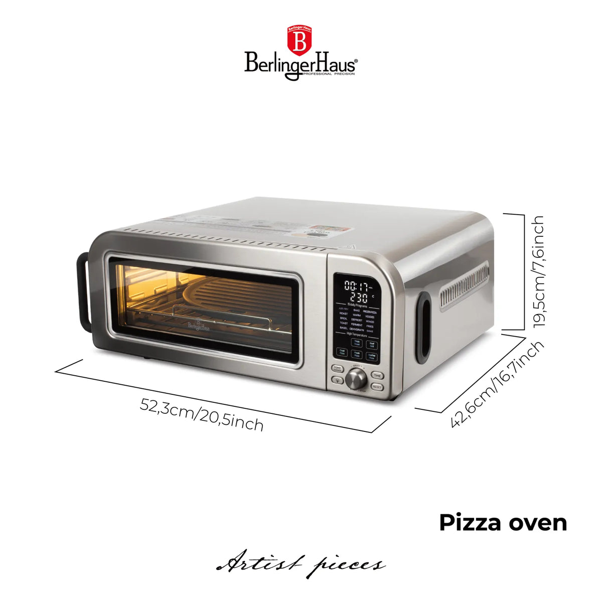 Berlinger Haus Elektromos pizzasütő (2000 W) – 11. kép
