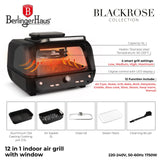 Berlinger Haus 12 az 1-ben forrólevegős grill átlátszó ablakkal (1750 W) – 10. kép