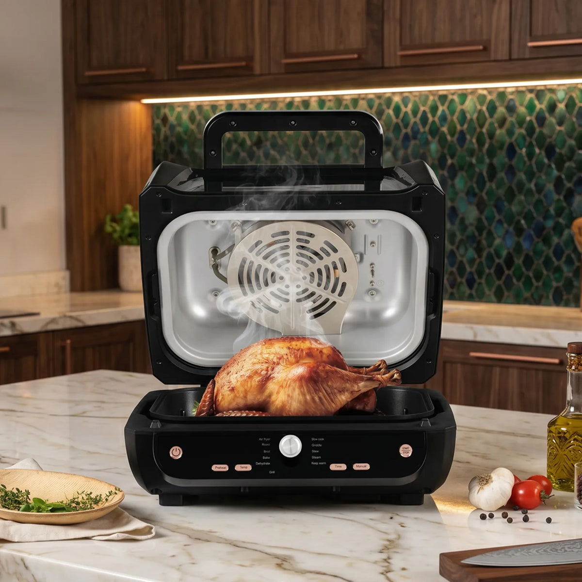 Berlinger Haus 12 az 1-ben forrólevegős grill átlátszó ablakkal (1750 W) – 4. kép