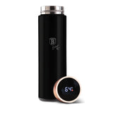 Berlinger Haus fekete termosz palack digitális hőmérővel 0,5 l – Black Rose Collection