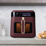AirFryer átlátszó ablakkal 6,3 literes 1300 W Berlinger Haus bordó