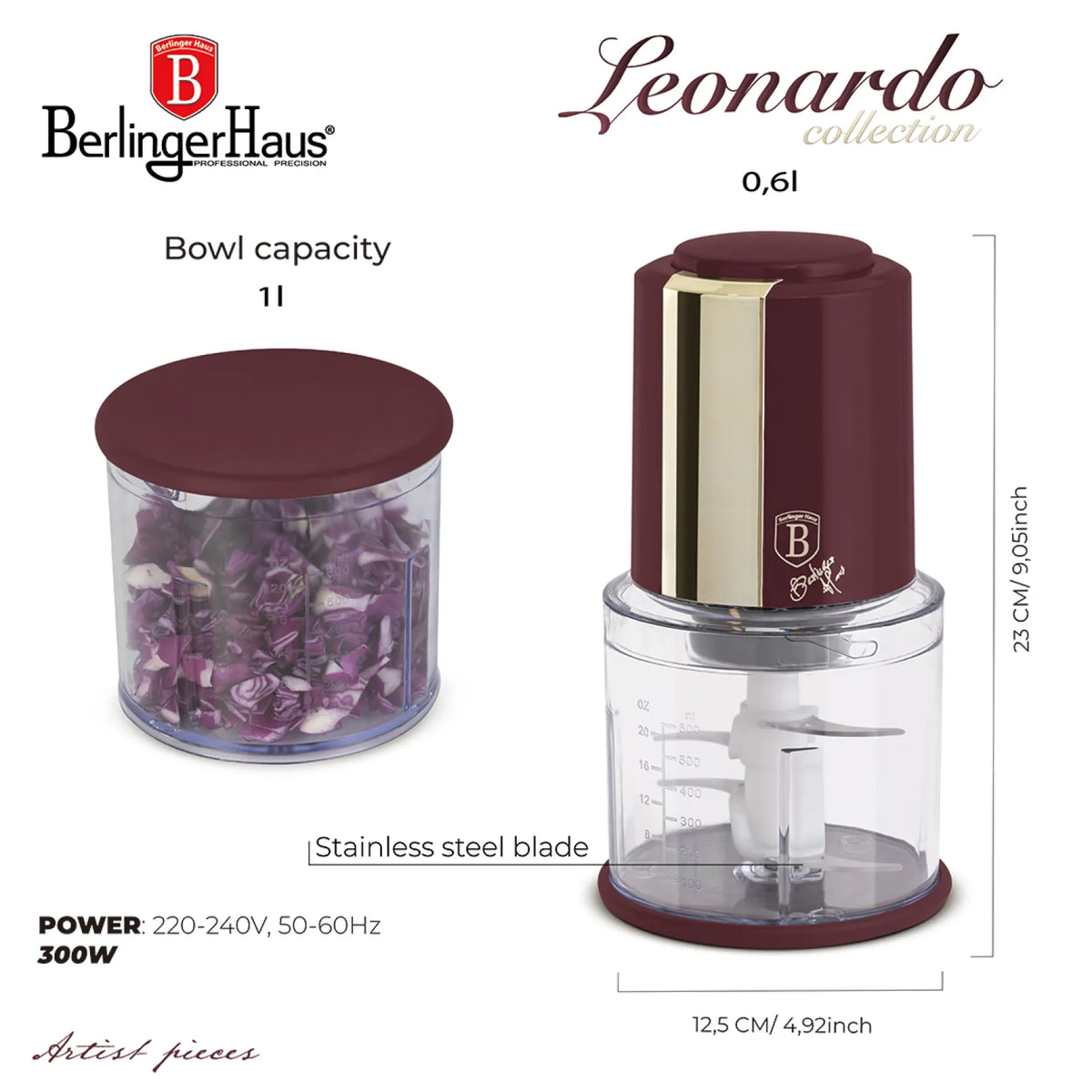Berlinger Haus 2 az 1-ben mini chopper (300 W) – 9. kép