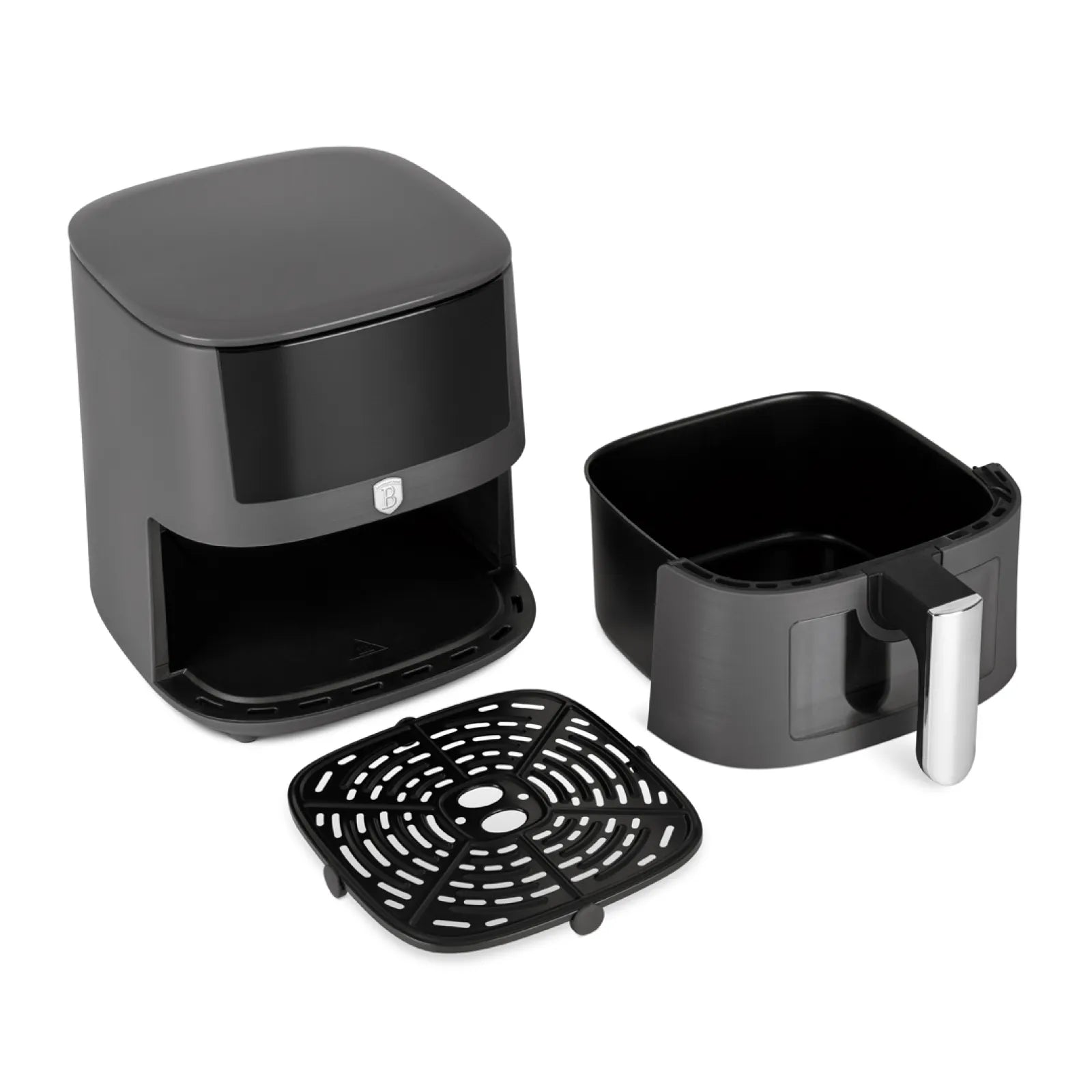 AirFryer átlátszó ablakkal 5 literes 1400 W Berlinger Haus Anthracite