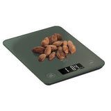 Digitális üveg konyhai mérleg 5 kg matt zöld Berlinger Haus