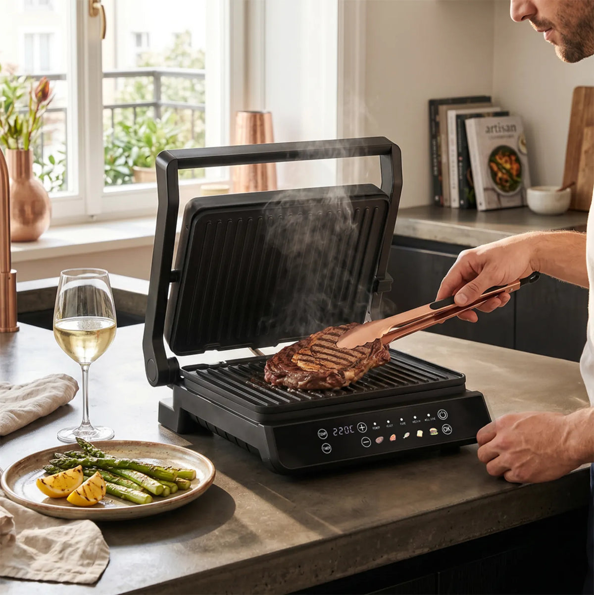 Berlinger Haus Elektromos grill, olajcsepegtetővel (2000 W) – 5. kép