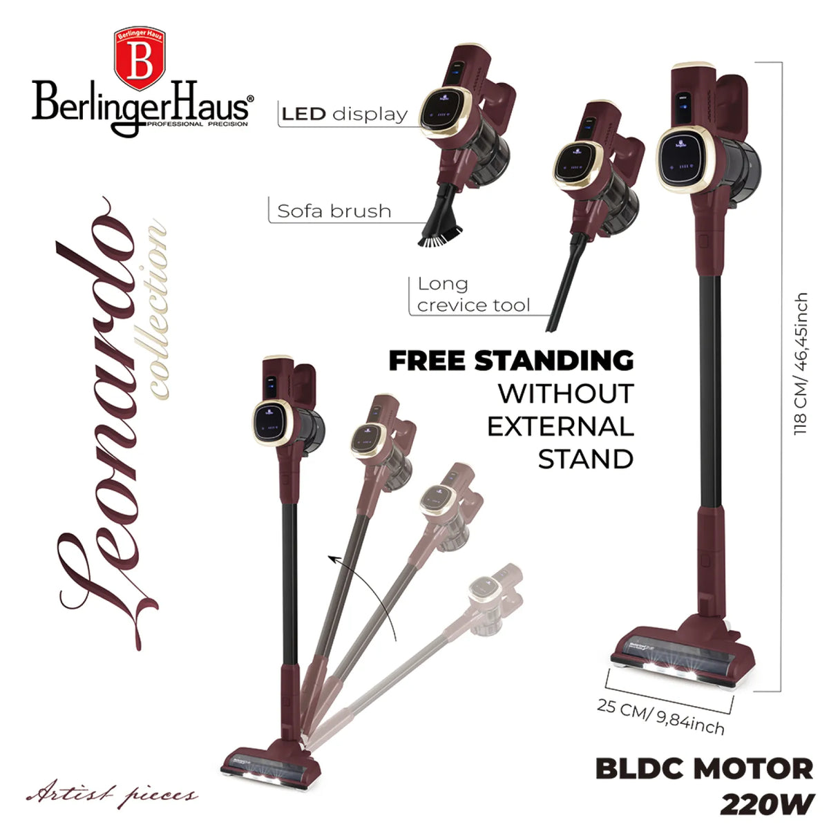 Berlinger Haus Praktikus porszívó BLDC motorral (220 W) – 10. kép