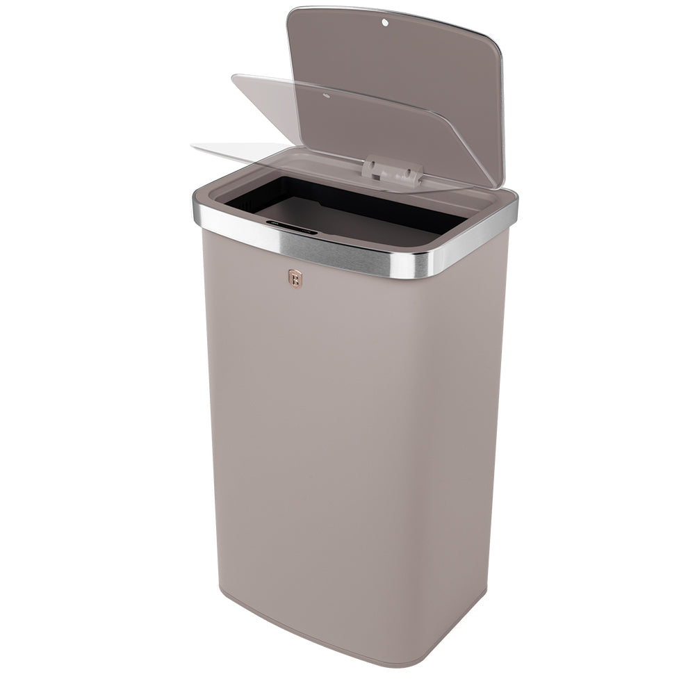 Berlinger haus Szenzoros szemetes kuka 60 l matt szürke Taupe Collection