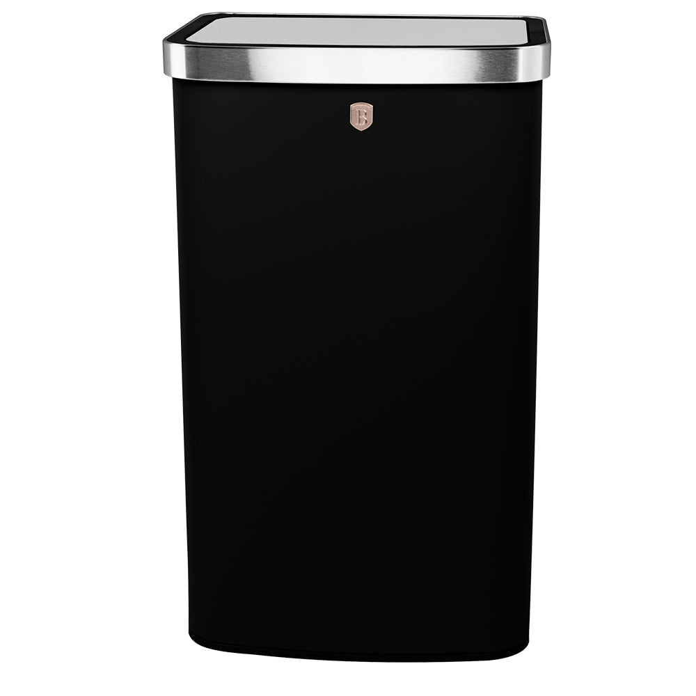 Berlinger haus Szenzoros szemetes 60 l Black Rose Collection ezüst matt fekete