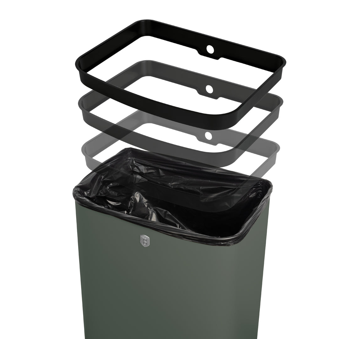 Berlinger haus Szenzoros szemetes 60 l zöld Matte Green Collection