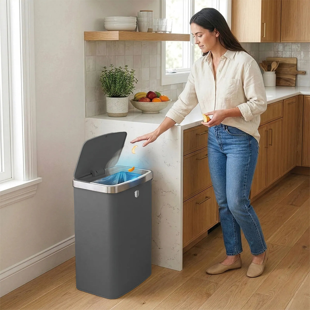 Berlinger Haus Szenzor érzékelős kuka (60L) – 6. kép